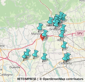 Mappa 36055 Nove VI, Italia (7.475)
