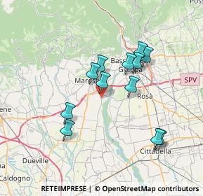 Mappa 36055 Nove VI, Italia (6.28083)