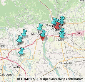 Mappa 36055 Nove VI, Italia (6.72786)