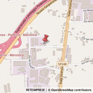 Mappa Via A. de Gasperi, 29, 36060 Pianezze, Vicenza (Veneto)
