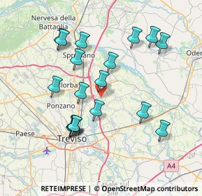 Mappa Via Cardinale Callegari, 31050 Carbonera TV, Italia (7.29556)