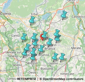 Mappa Via Alessandro Volta, 20836 Briosco MB, Italia (6.39563)