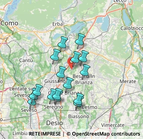 Mappa Via Alessandro Volta, 20836 Briosco MB, Italia (6.59188)