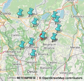 Mappa Via Alessandro Volta, 20836 Briosco MB, Italia (6.56833)