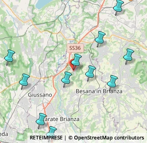 Mappa Via Alessandro Volta, 20836 Briosco MB, Italia (4.76545)