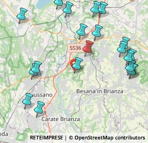 Mappa Via Alessandro Volta, 20836 Briosco MB, Italia (5.0745)