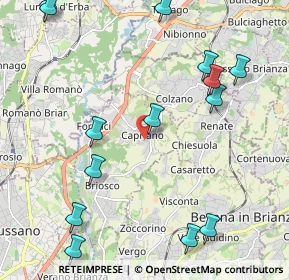 Mappa Via Alessandro Volta, 20836 Briosco MB, Italia (2.67214)