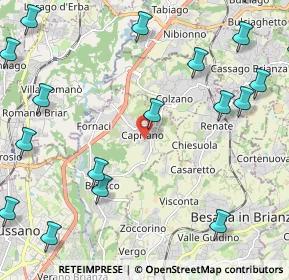 Mappa Via Alessandro Volta, 20836 Briosco MB, Italia (3.07611)