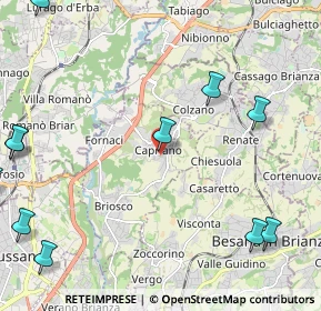 Mappa Via Alessandro Volta, 20836 Briosco MB, Italia (3.15545)