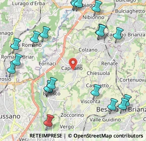 Mappa Via Alessandro Volta, 20836 Briosco MB, Italia (2.733)