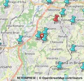 Mappa Via Alessandro Volta, 20836 Briosco MB, Italia (3.2125)