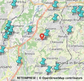 Mappa Via Alessandro Volta, 20836 Briosco MB, Italia (3.056)