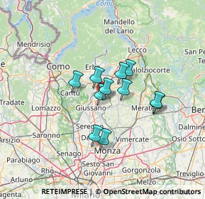 Mappa Via Alessandro Volta, 20836 Briosco MB, Italia (8.99455)