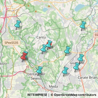 Mappa Via Liguria, 22063 Cantù CO, Italia (4.61545)