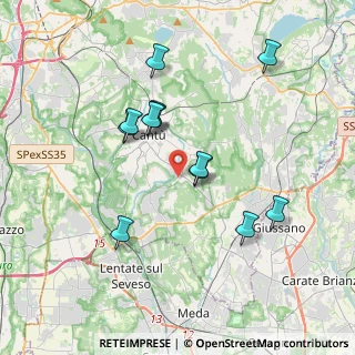 Mappa Via Liguria, 22063 Cantù CO, Italia (3.405)