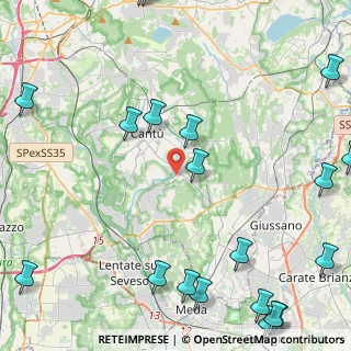 Mappa Via Liguria, 22063 Cantù CO, Italia (6.706)