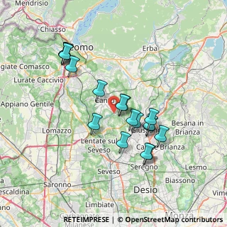 Mappa Via Liguria, 22063 Cantù CO, Italia (6.62278)