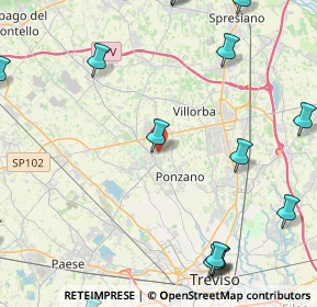 Mappa Via Papa Giovanni XXIII, 31050 Ponzano Veneto TV, Italia (6.84947)