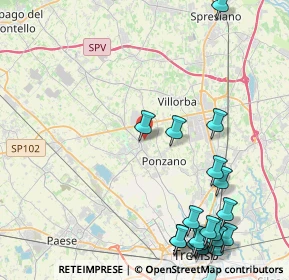 Mappa Via Papa Giovanni XXIII, 31050 Ponzano Veneto TV, Italia (5.95)