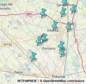 Mappa Via Papa Giovanni XXIII, 31050 Ponzano Veneto TV, Italia (4.06909)