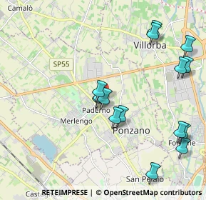 Mappa Via Papa Giovanni XXIII, 31050 Ponzano Veneto TV, Italia (2.16867)