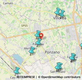 Mappa Via Papa Giovanni XXIII, 31050 Ponzano Veneto TV, Italia (2.85333)