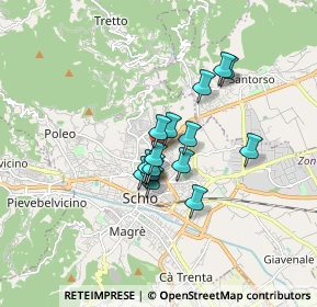 Mappa 36013 Schio VI, Italia (1.11625)