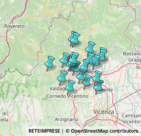 Mappa Via Alexander Fleming, 36013 Schio VI, Italia (8.361)