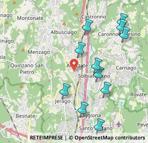 Mappa Via Montello, 21041 Albizzate VA, Italia (2.16545)