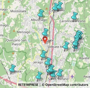 Mappa Via Montello, 21041 Albizzate VA, Italia (2.5515)