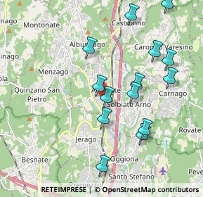 Mappa Via Montello, 21041 Albizzate VA, Italia (1.97429)