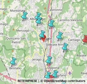 Mappa Via Montello, 21041 Albizzate VA, Italia (2.65933)