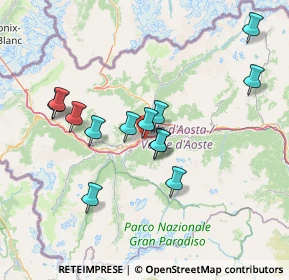 Mappa Frazione Cretaz, 11020 Gressan AO, Italia (13.24923)