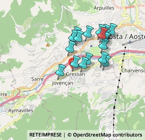 Mappa Frazione Cretaz, 11020 Gressan AO, Italia (1.47111)