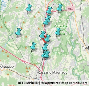 Mappa Via Alberto da Giussano, 21041 Albizzate VA, Italia (3.12385)