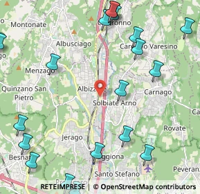 Mappa Via Alberto da Giussano, 21041 Albizzate VA, Italia (3.0115)