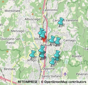 Mappa Via Alberto da Giussano, 21041 Albizzate VA, Italia (1.40833)