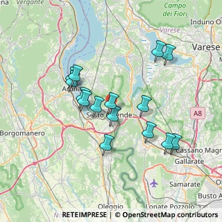 Mappa 21018 Sesto Calende VA, Italia (6.612)