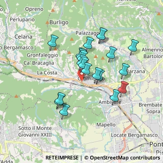 Mappa Via Briantea, 24030 Palazzago BG, Italia (1.527)