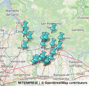 Mappa 24030 Paladina BG, Italia (11.7875)