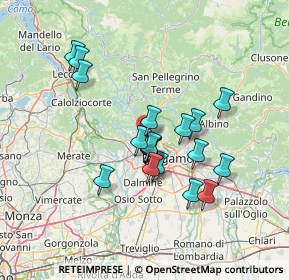 Mappa Via Monte Grappa, 24030 Paladina BG, Italia (11.99667)
