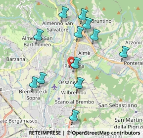 Mappa Via Monte Grappa, 24030 Paladina BG, Italia (2.0375)