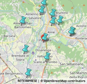 Mappa 24030 Paladina BG, Italia (2.165)