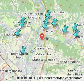 Mappa Via Monte Grappa, 24030 Paladina BG, Italia (2.09909)
