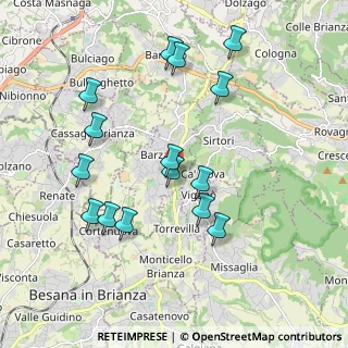 Mappa Via Giuseppe Mazzini, 23891 Barzanò LC, Italia (1.94733)