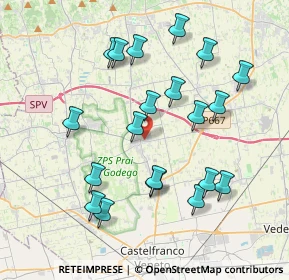 Mappa Via Pietro Bembo, 31039 Riese Pio X TV, Italia (3.886)