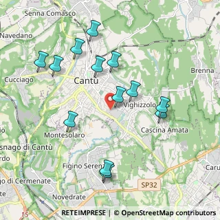 Mappa Via Monte S. Primo, 22063 Cantù CO, Italia (2.01077)