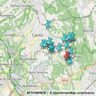 Mappa Via Monte S. Primo, 22063 Cantù CO, Italia (1.31118)