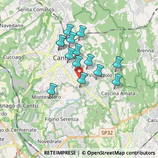 Mappa Via Monte S. Primo, 22063 Cantù CO, Italia (1.45714)