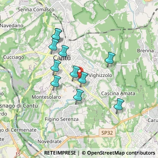 Mappa Via Monte S. Primo, 22063 Cantù CO, Italia (1.60727)